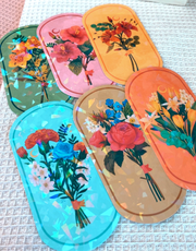 Floral  Bouqets Holographic Vinyl Stickers