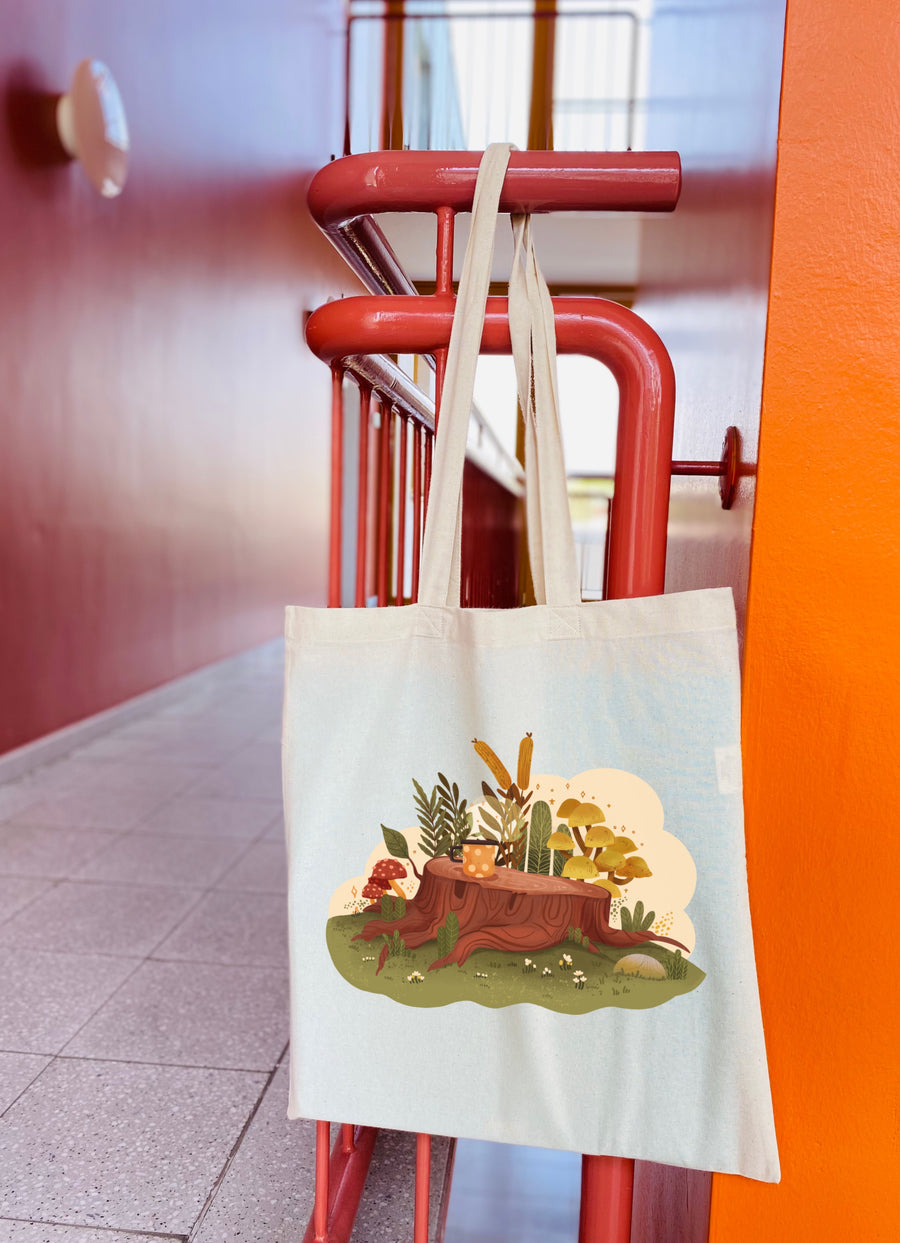 Woodland Motive Tote Bag