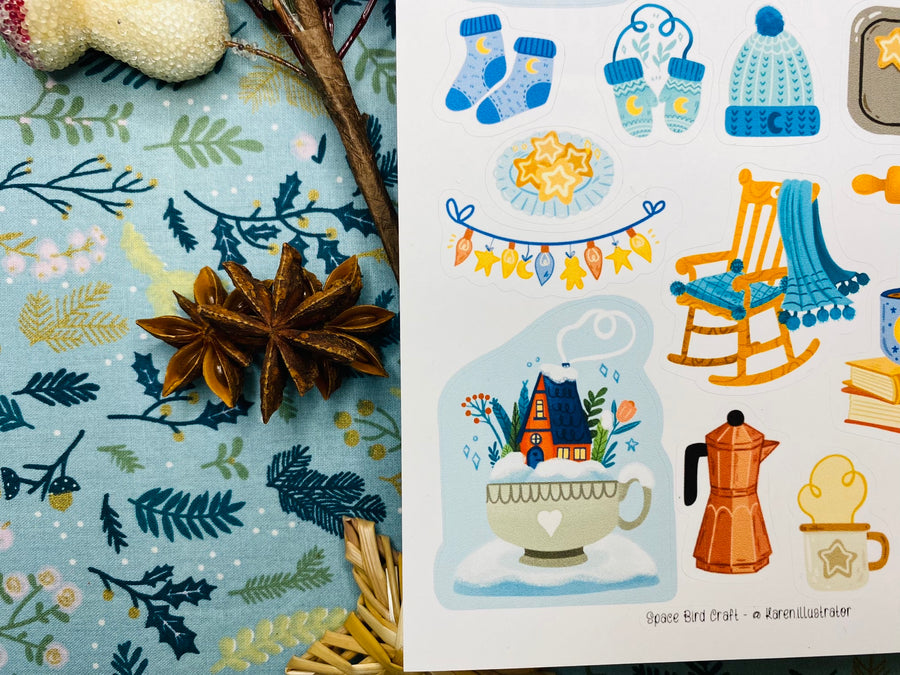 Hello Winter Sticker Sheet