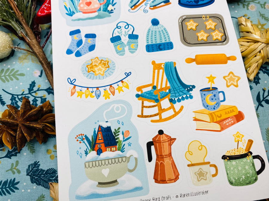 Hello Winter Sticker Sheet