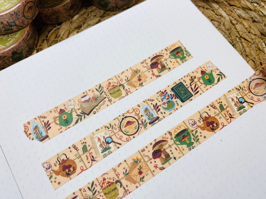 Vintage Mushroom Washi Tape