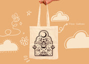 Tote Bag Beehive Motive