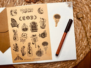 KRAFT Night Spell Sticker Sheet