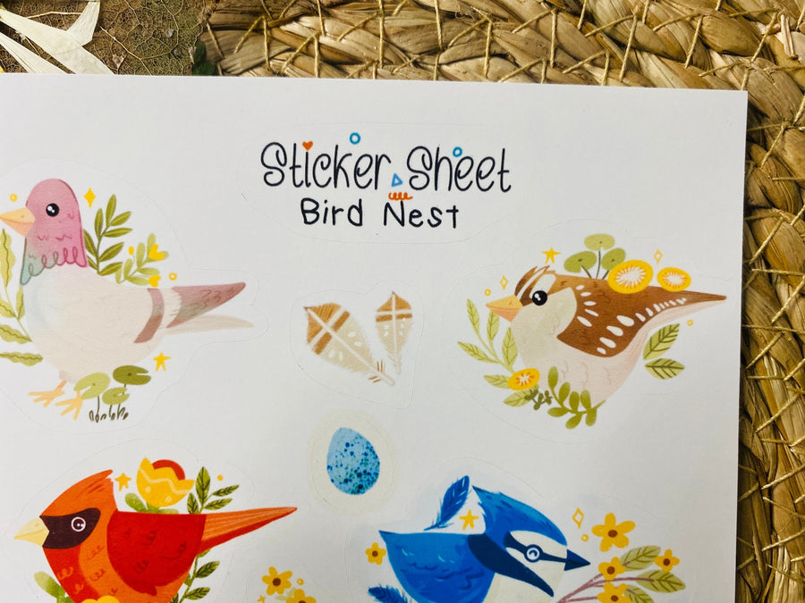 Bird Nest Sticker Sheet