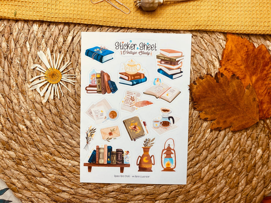 Vintage Study Sticker Sheet