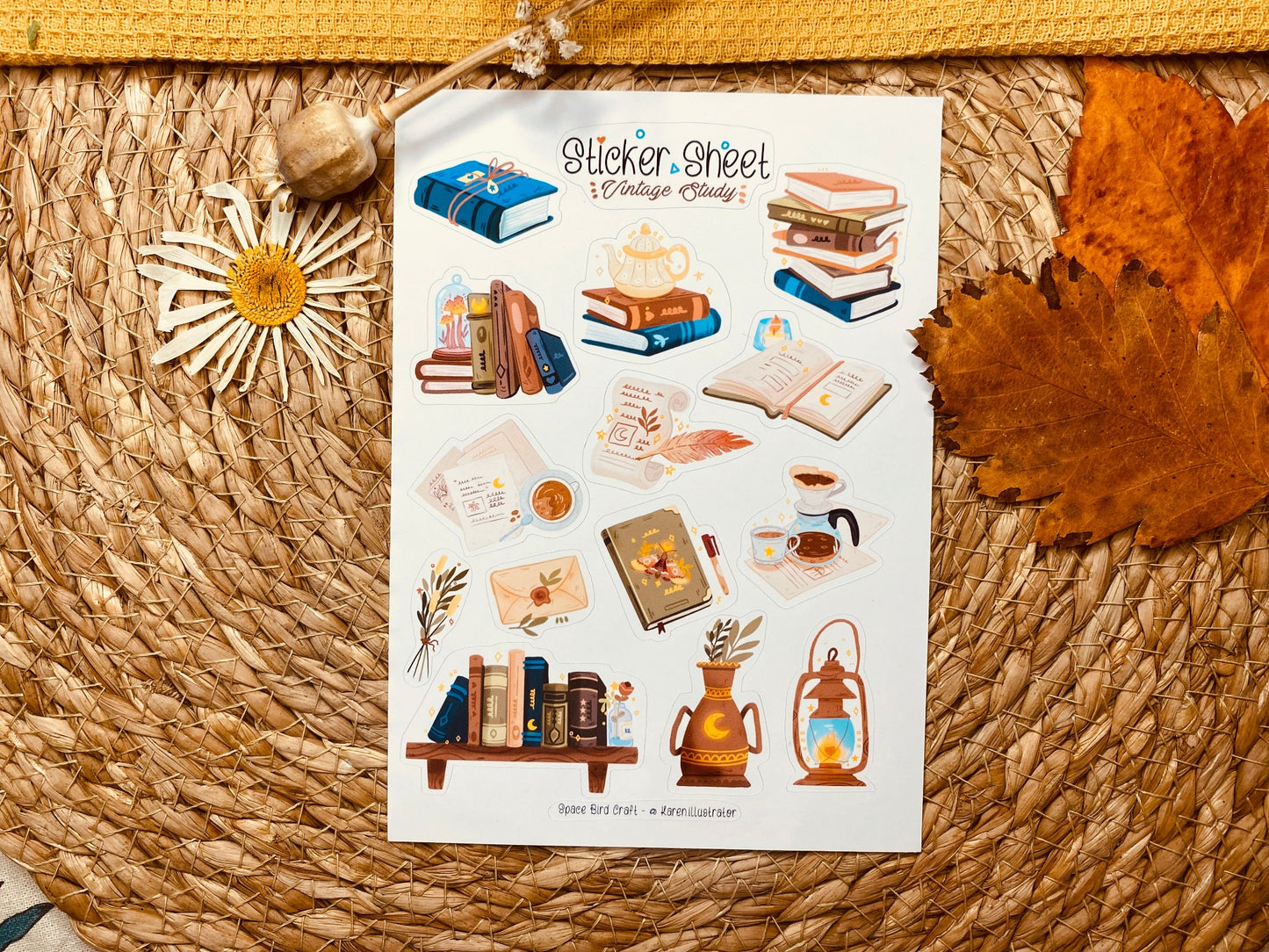Vintage Study Sticker Sheet