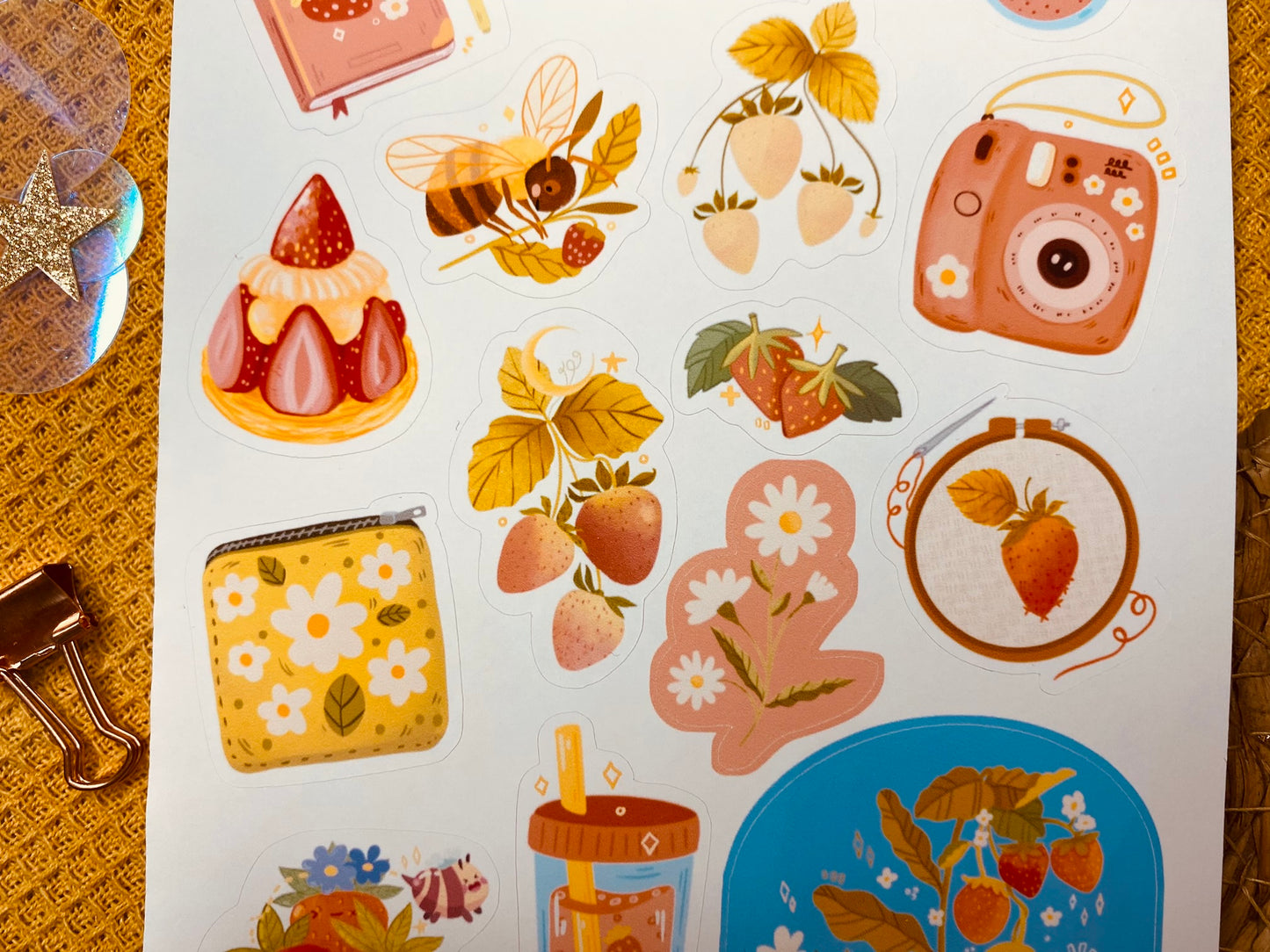 Strawberry Sticker Sheet