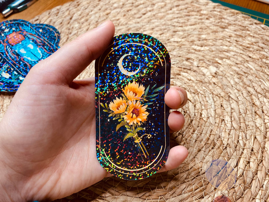 Beetle Bug Holographic Vinyl Stickers