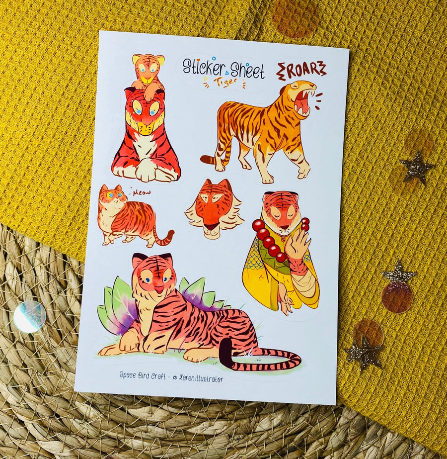 Tiger Sticker Sheet