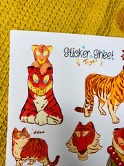 Tiger Sticker Sheet