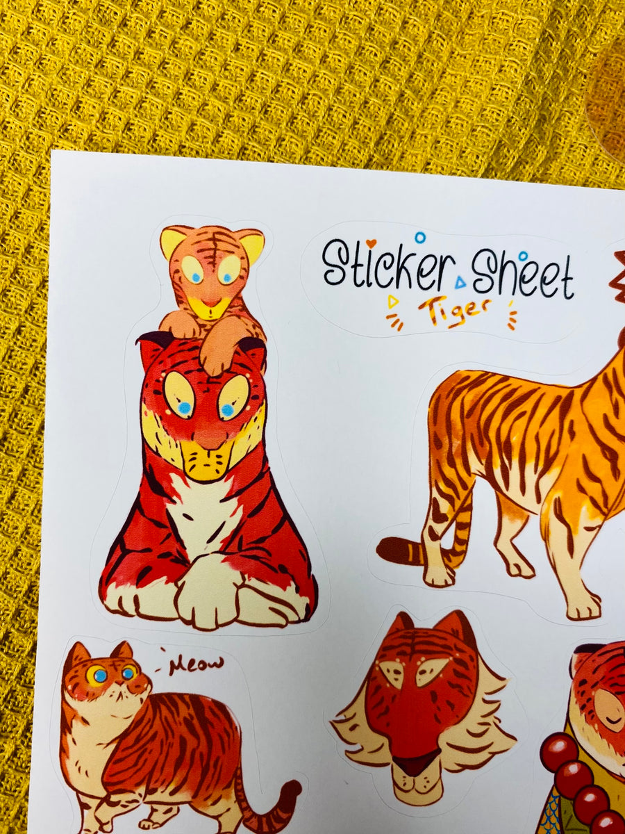 Tiger Sticker Sheet