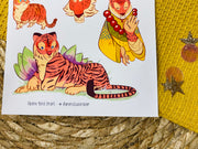 Tiger Sticker Sheet