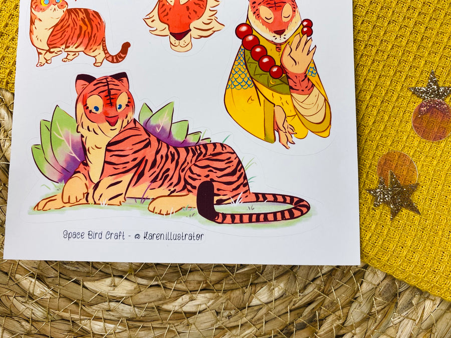 Tiger Sticker Sheet