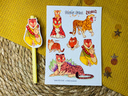 Tiger Sticker Sheet