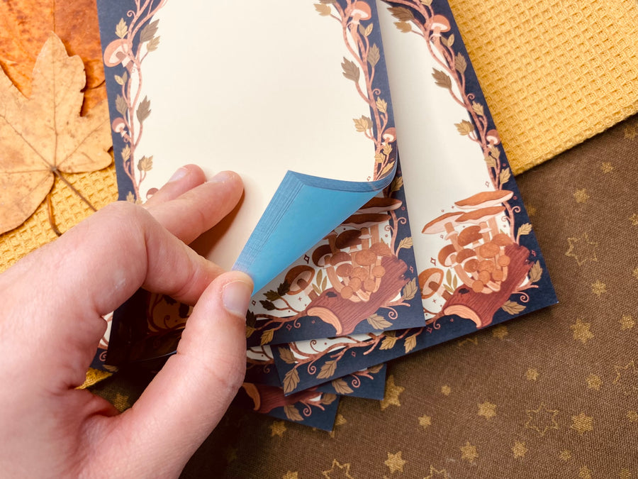 Wild Mushroom Notepad A6 To-Do List- Floral Planner