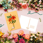 A Set of Floral Bouquets Post Cards