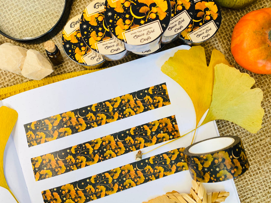 Golden Leaf Ginko Washi Tape
