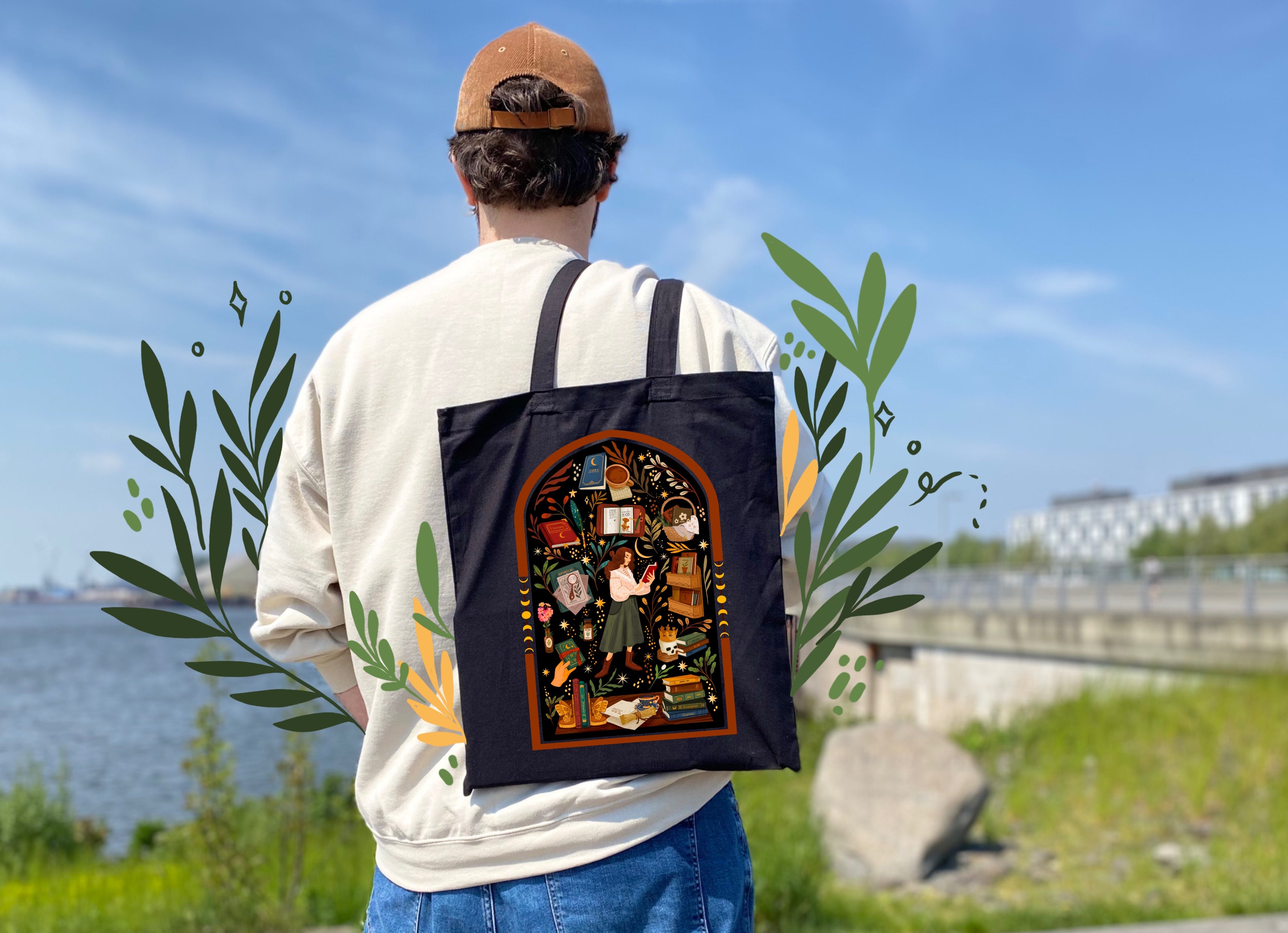 Cottagecore Motive Tote Bag