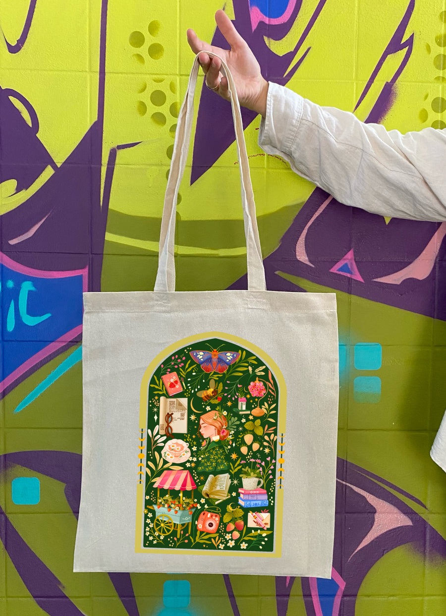 Blossom Motive Tote Bag