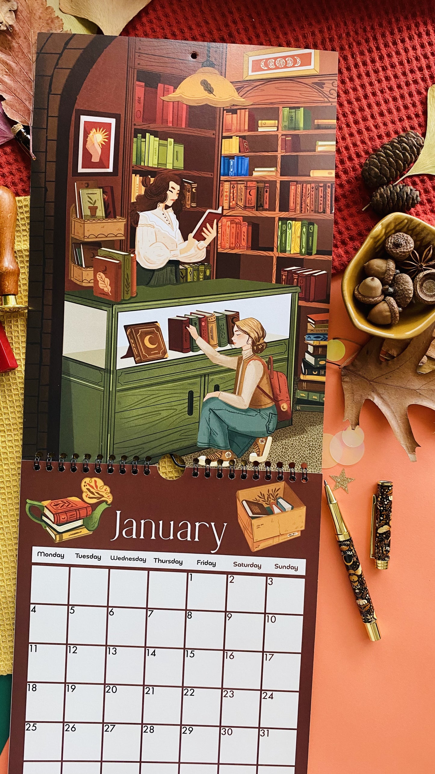 2027 Wall Calendar, Cozy Calendar
