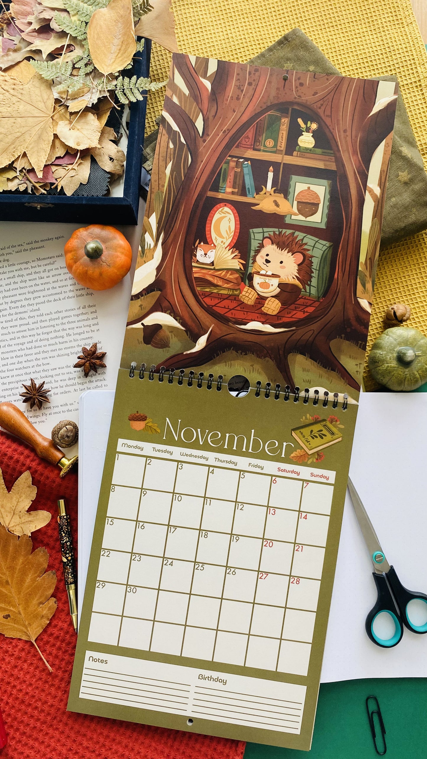 2027 Wall Calendar, Cozy Calendar