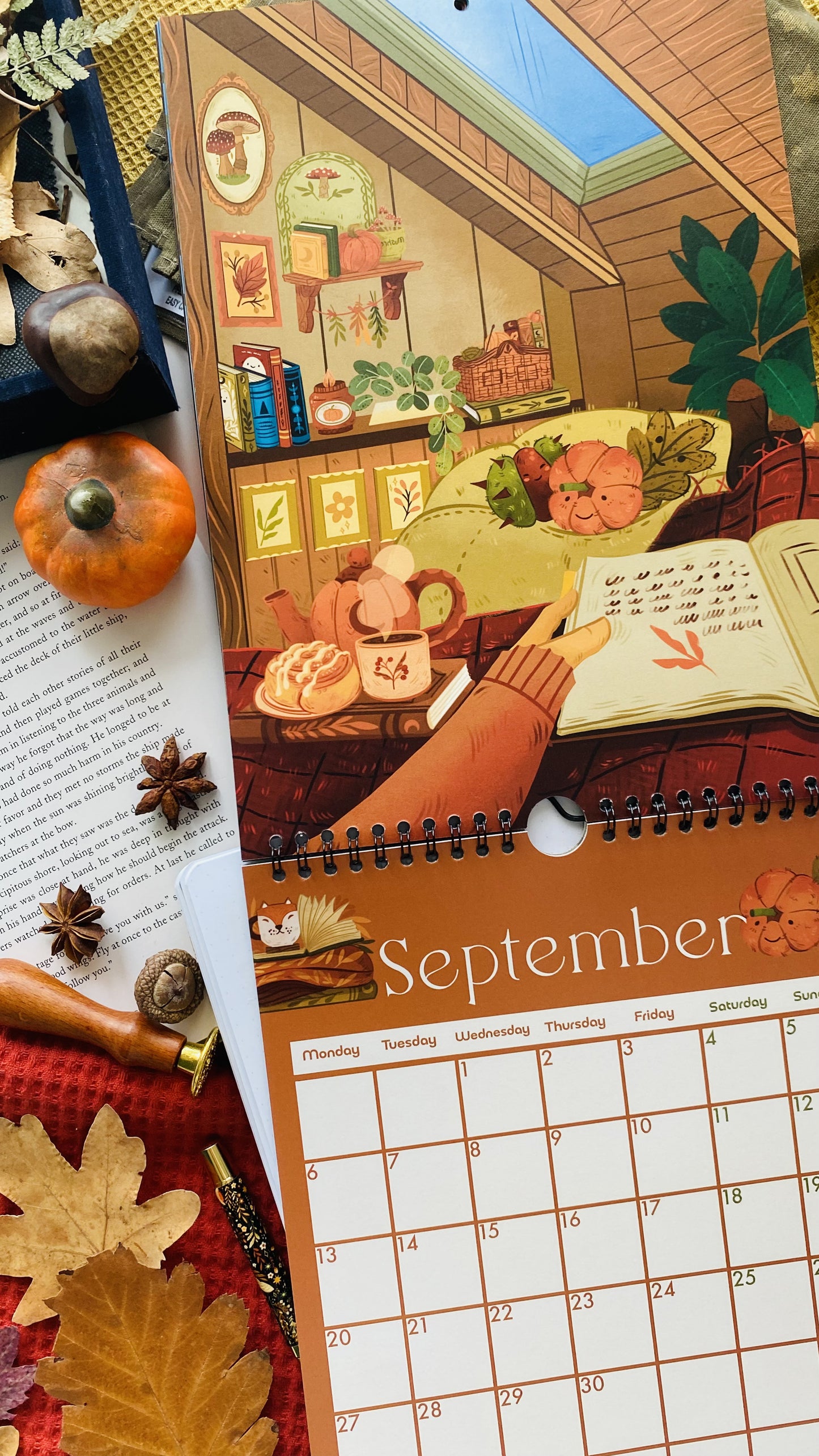 2027 Wall Calendar, Cozy Calendar