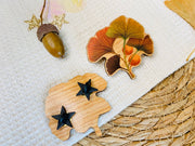 Golden Leaf Ginko Wooden Pin