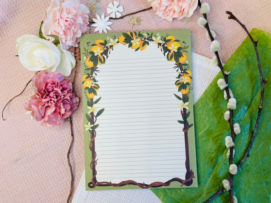 Lemon Letter Paper A5 To Do - Letter Paper Notepad