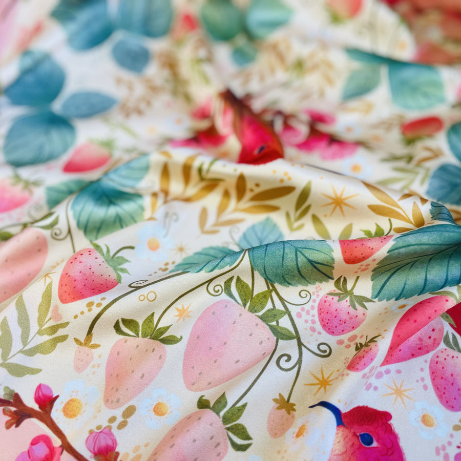 Strawberry Motive Scarf