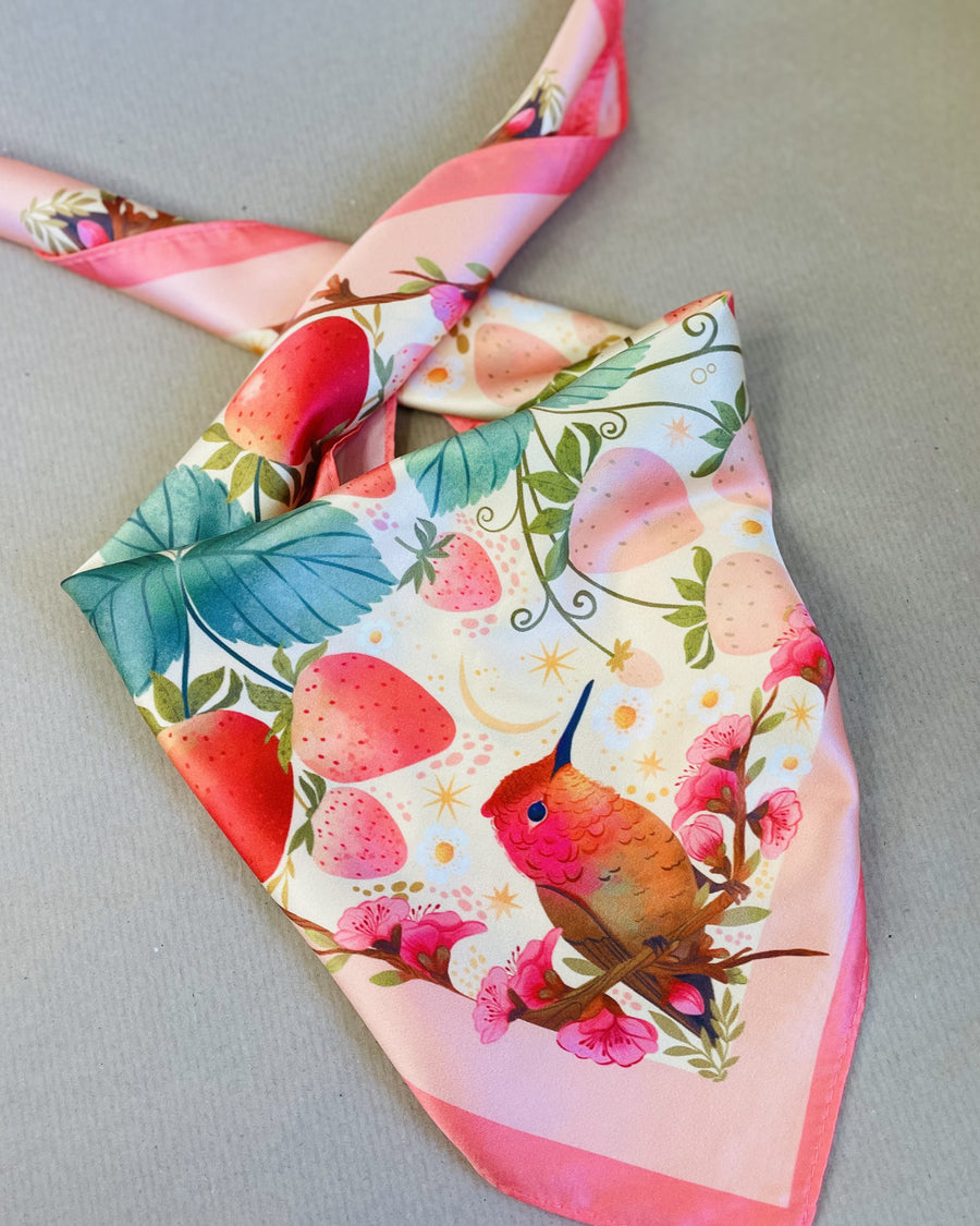 Strawberry Motive Scarf