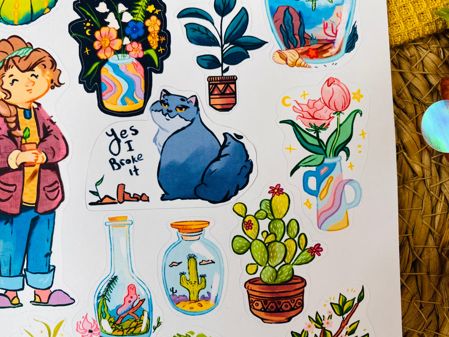 Plant Mama Sticker Sheet