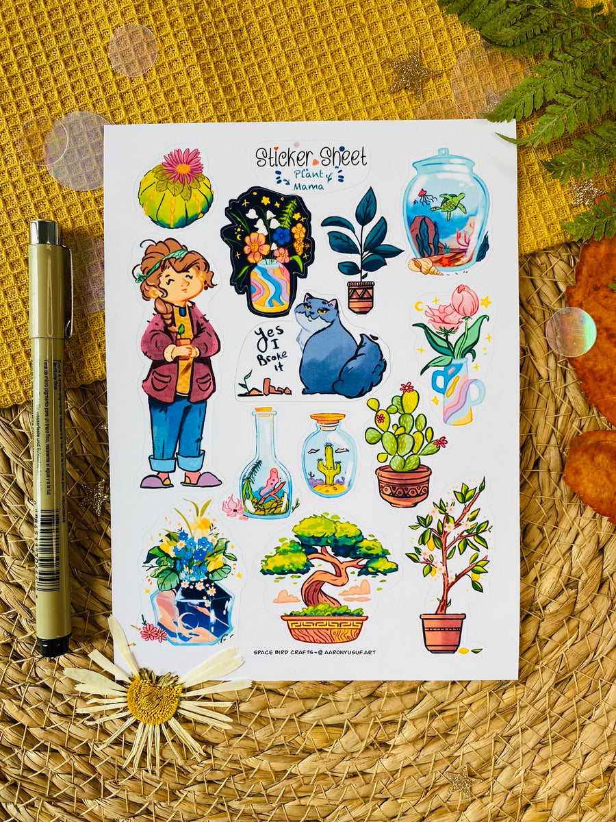 Plant Mama Sticker Sheet