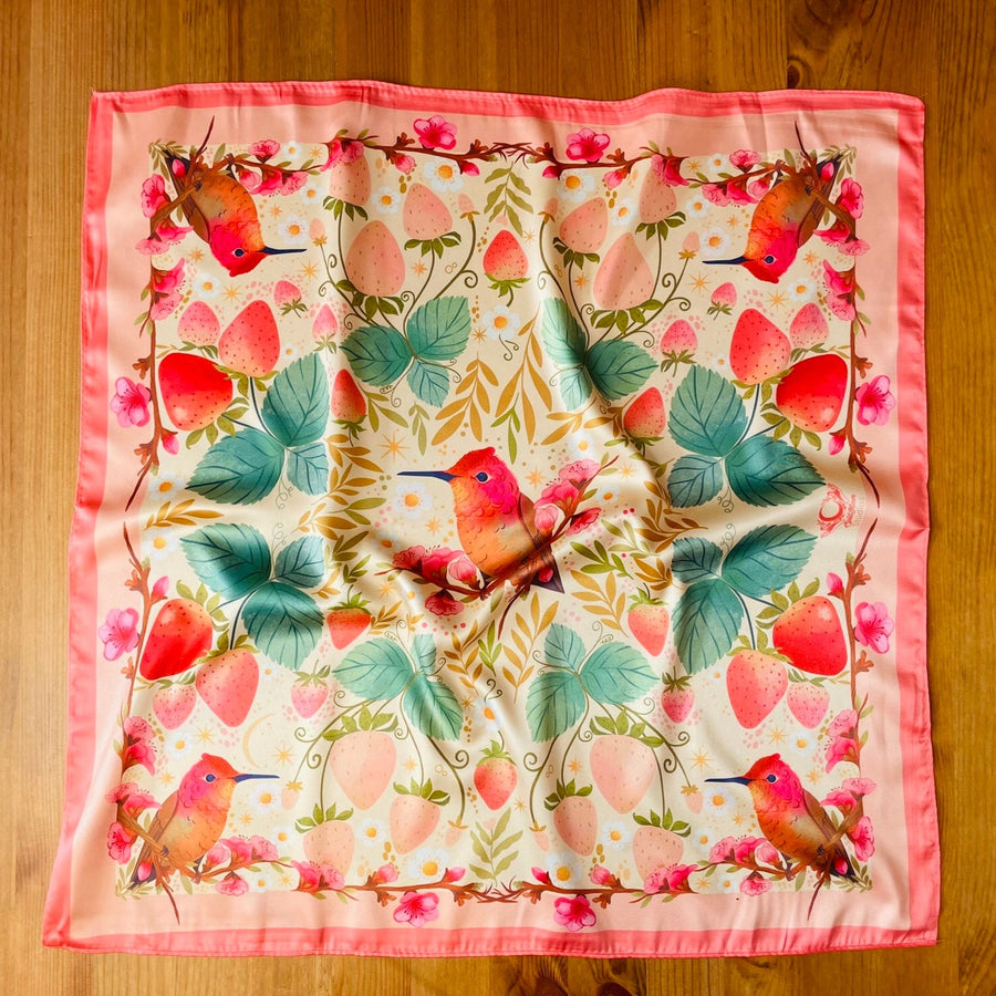 Strawberry Motive Scarf