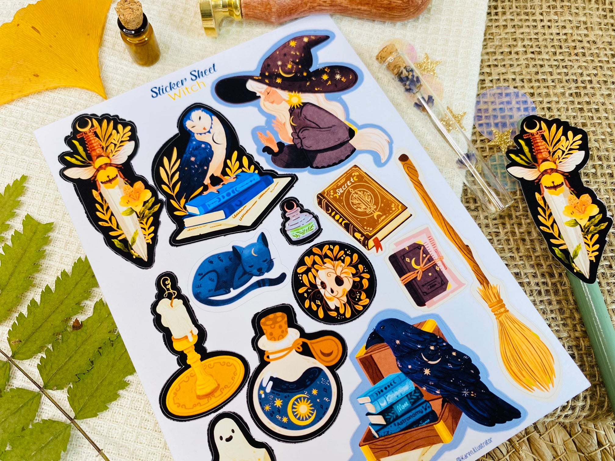 Witch Sticker Sheet