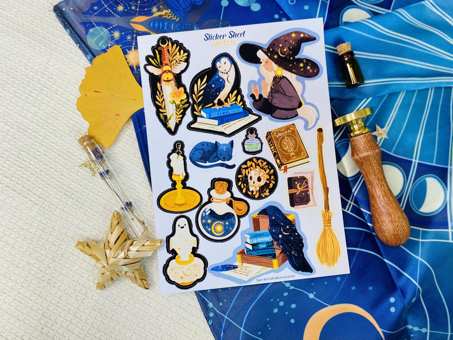 Witch Sticker Sheet