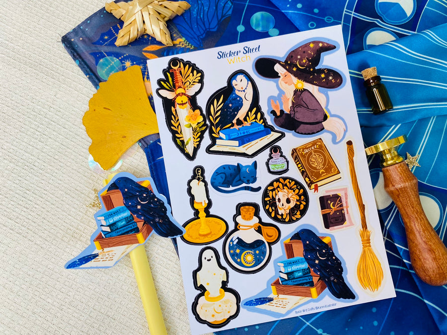 Witch Sticker Sheet