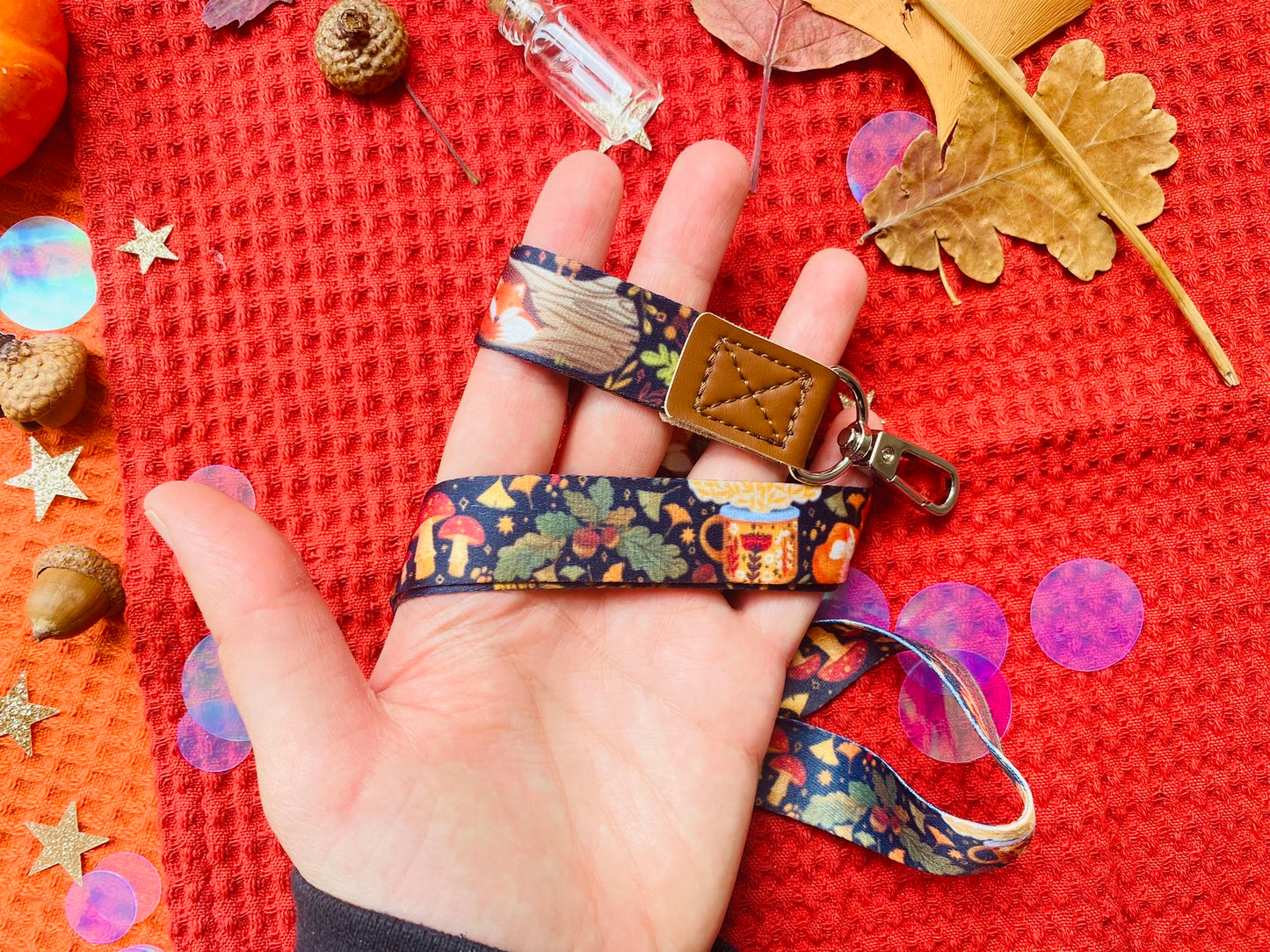 Fox and Bunney Lanyard
