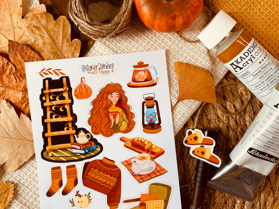 Fall Hygge Sticker Sheet
