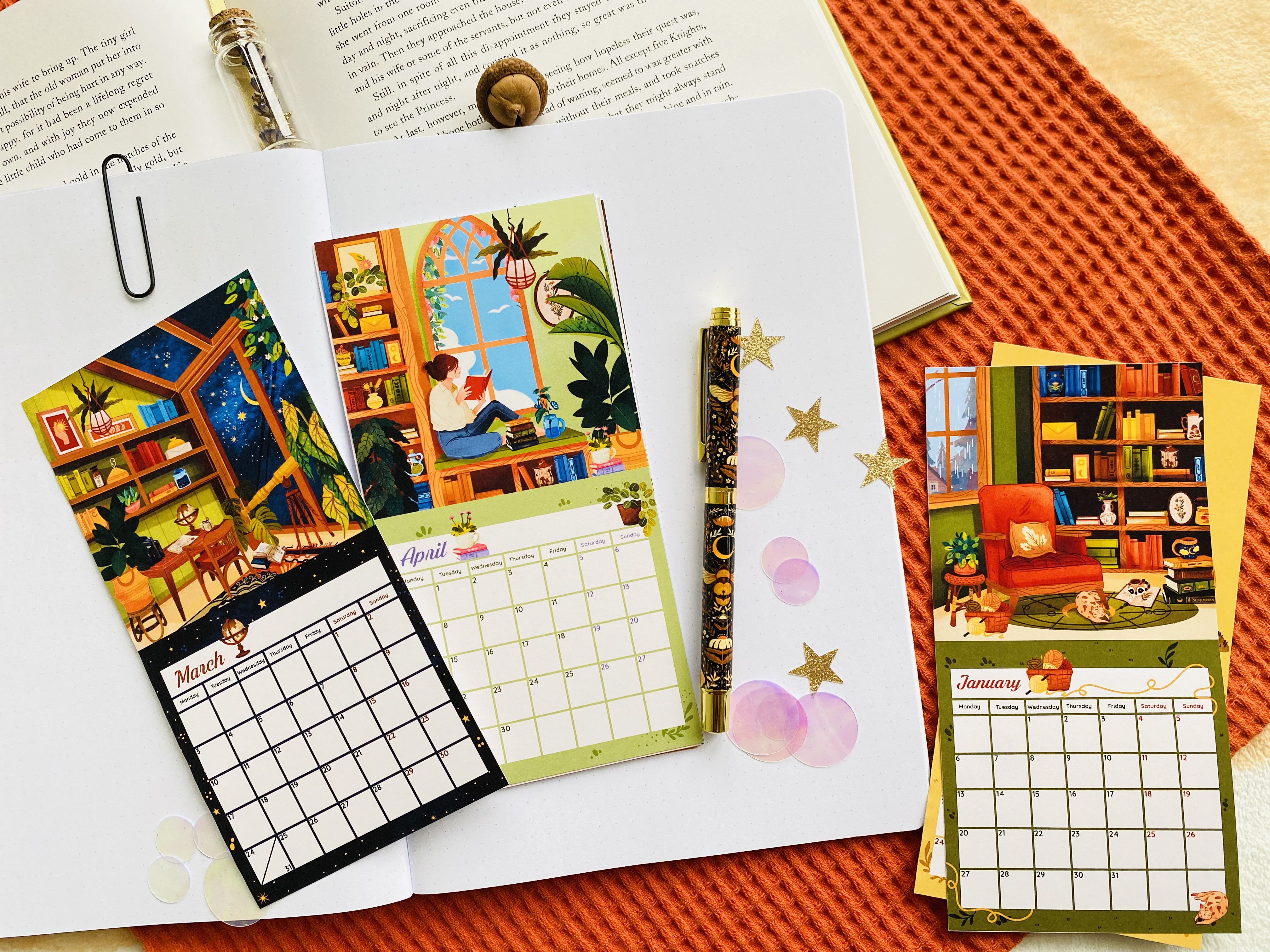 2025 Calendar Sticker Set