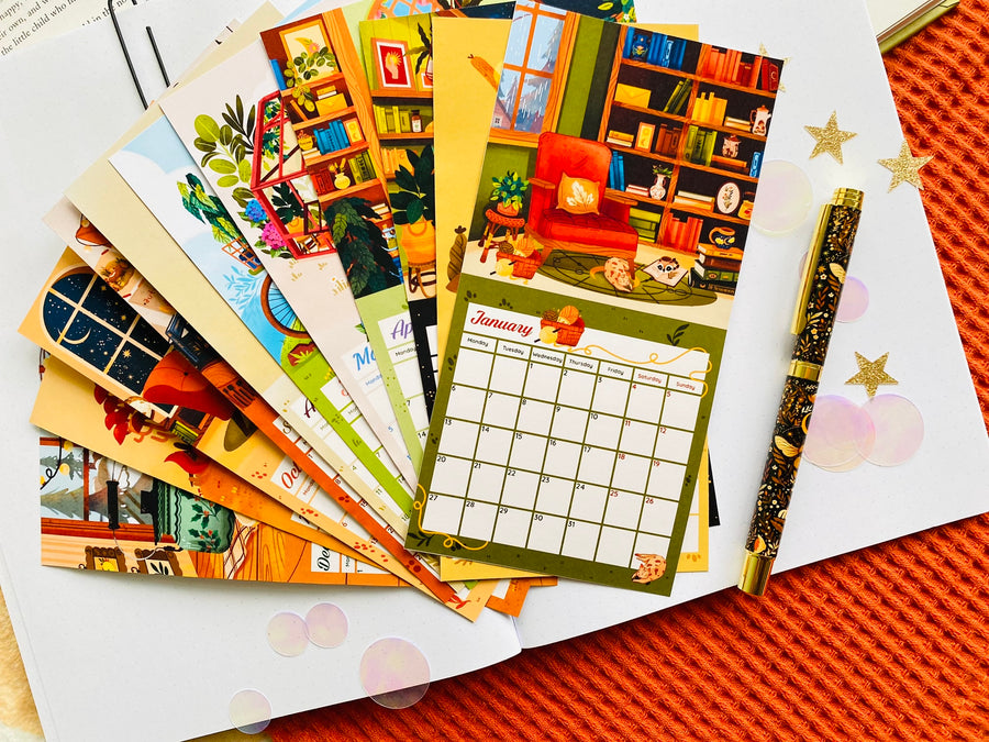 2025 Calendar Sticker Set