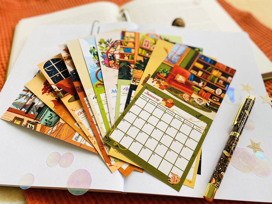 2025 Calendar Sticker Set