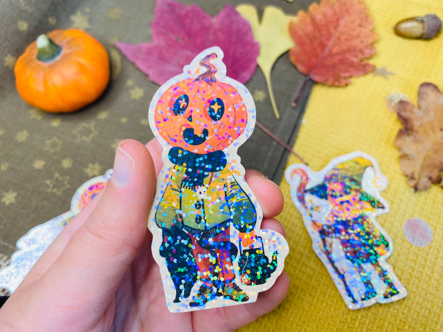 Halloween Holographic Vinyl Stickers