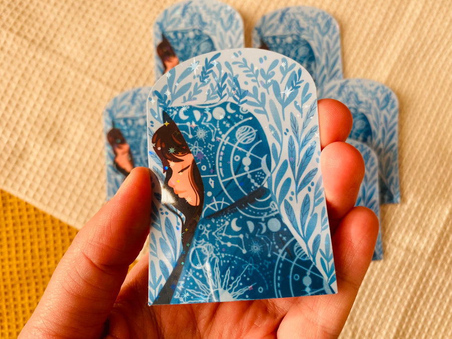 Winter Mage Holographic Vinyl Stickers