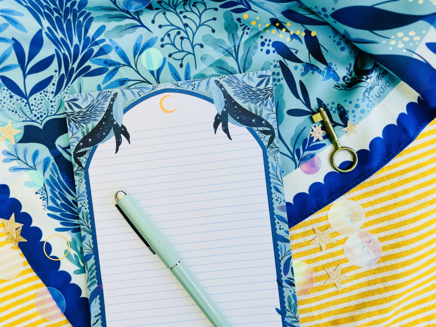 Sky Whale Letter Paper A5 To Do - Letter Paper Notepad