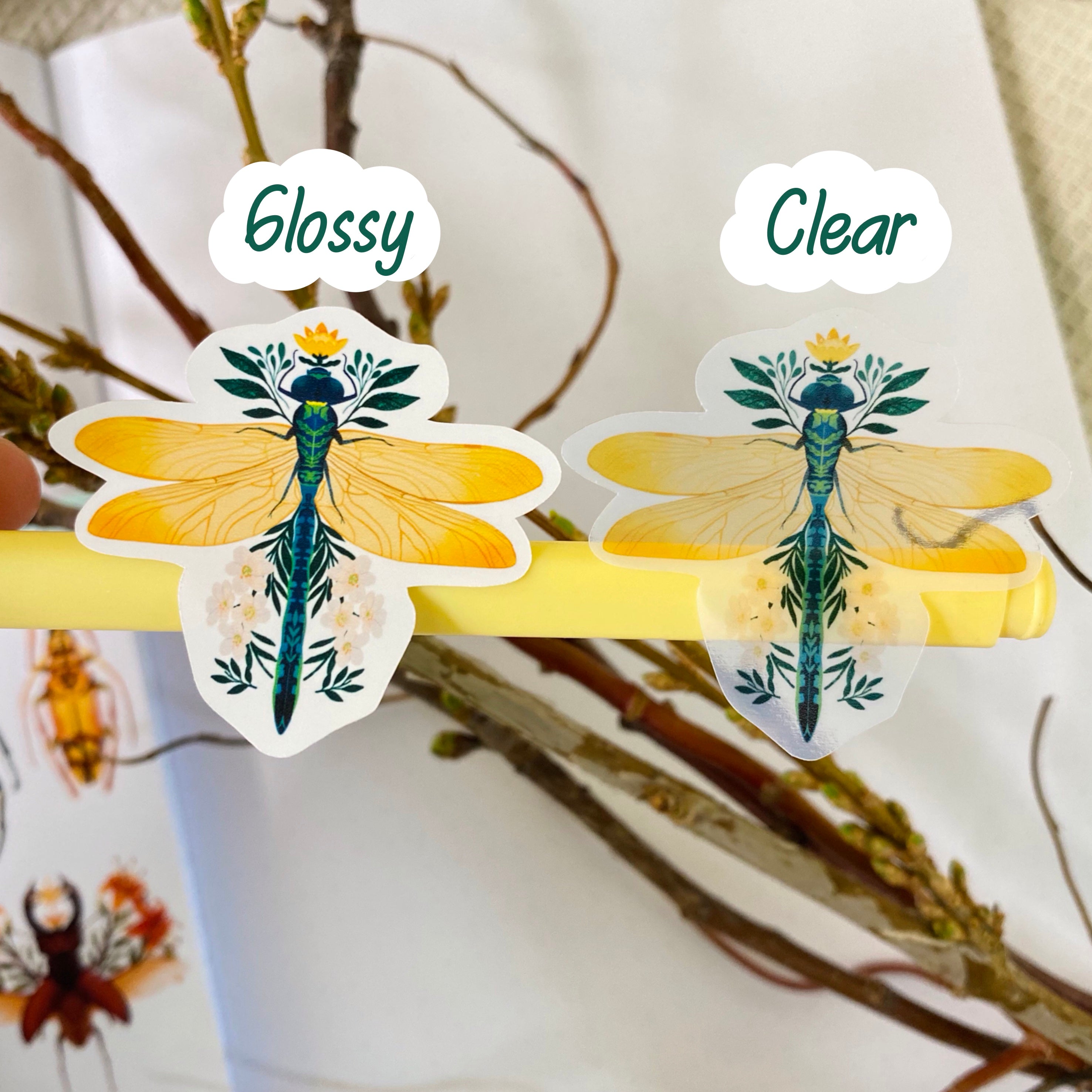 Clear Insect Sticker Sheet