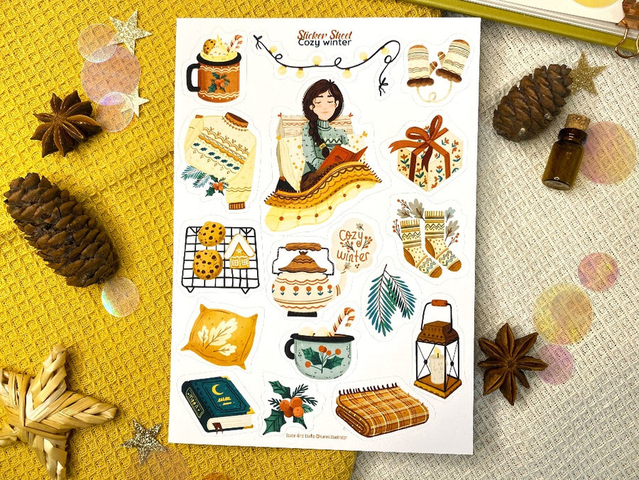 Cozy Winter Sticker Sheet