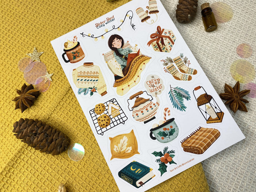 Cozy Winter Sticker Sheet