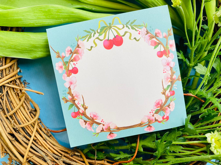 Cherry Blossom Memopad Mini Notepad