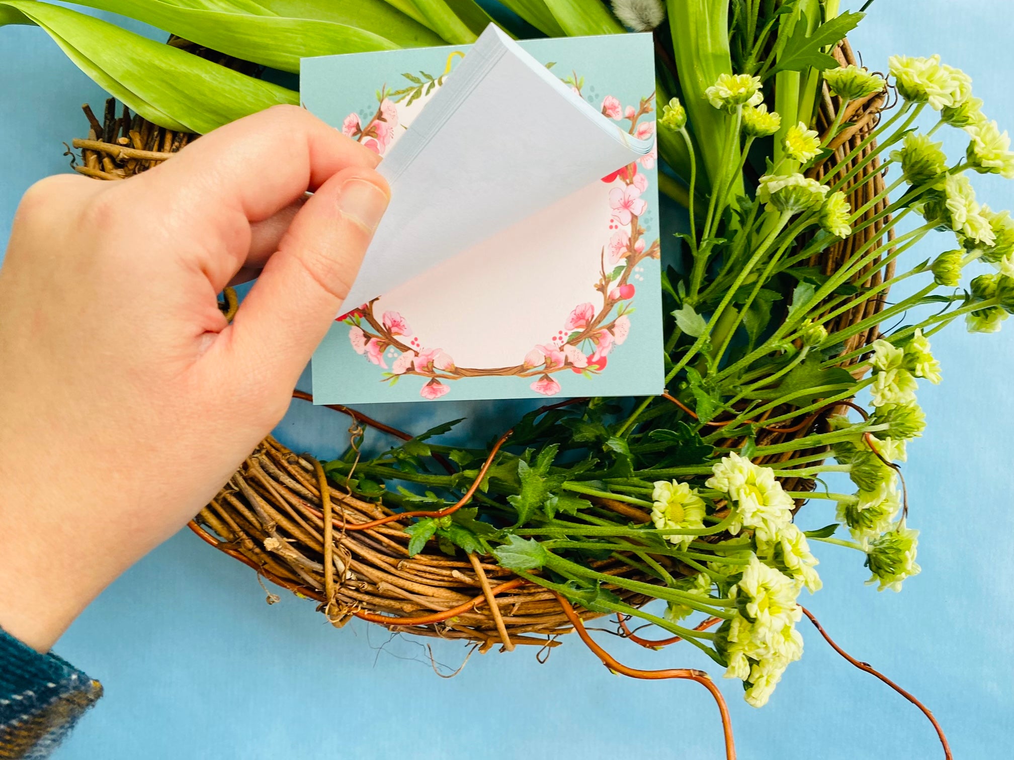 Cherry Blossom Memopad Mini Notepad