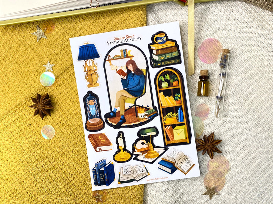 Vintage Academy Sticker Sheet